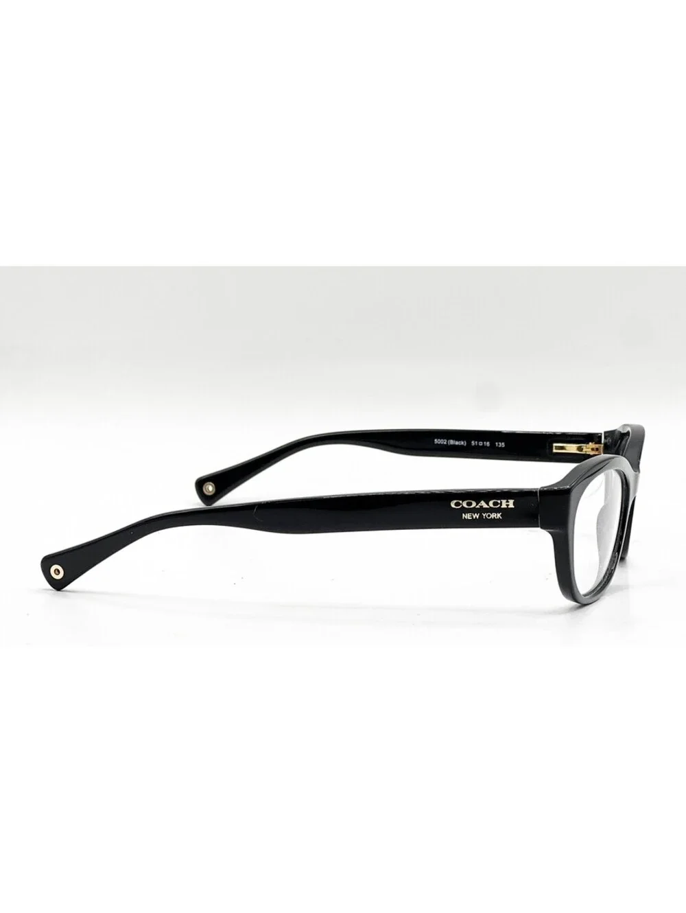 Coach HC 6041 5002 Black Full Rim Authentic Eyeglass Frames 51-16-135